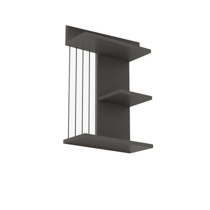 Hanah Home Kinik - Estantería de pared Antracita Hanah Home Kinik - Estantería de pared Antracita